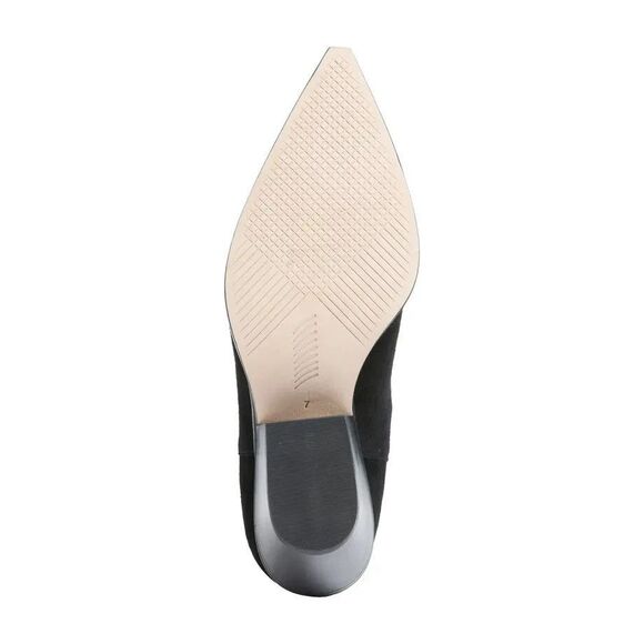 New Paige Laney Women's Size 7 Black Leather Casual Western Ankle Bootie - Picture 3 of 6